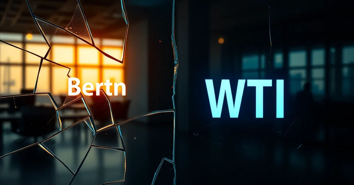 Brent Up, WTI Down — The Oil Split That Signals Real Trouble